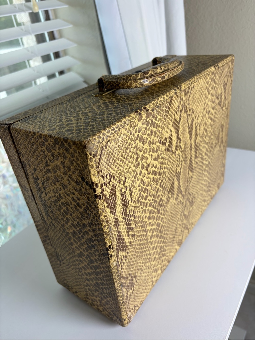 Vintage Toiletries Shortrip Case Snakeskin 🐍 - Picture 10 of 13